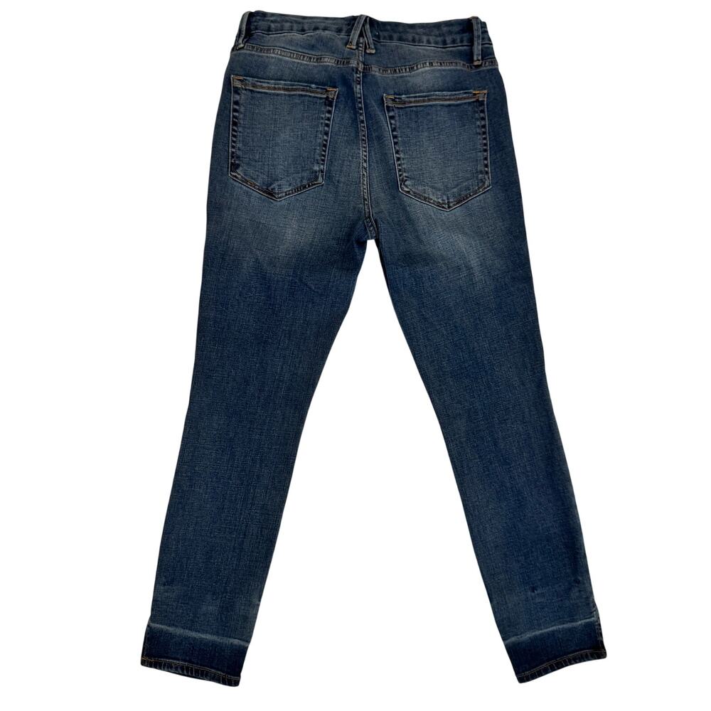 Good American Good Legs Jeans Womens 10/30 Blue High Rise Ankle Slit Skinny Crop - Picture 2 of 16
